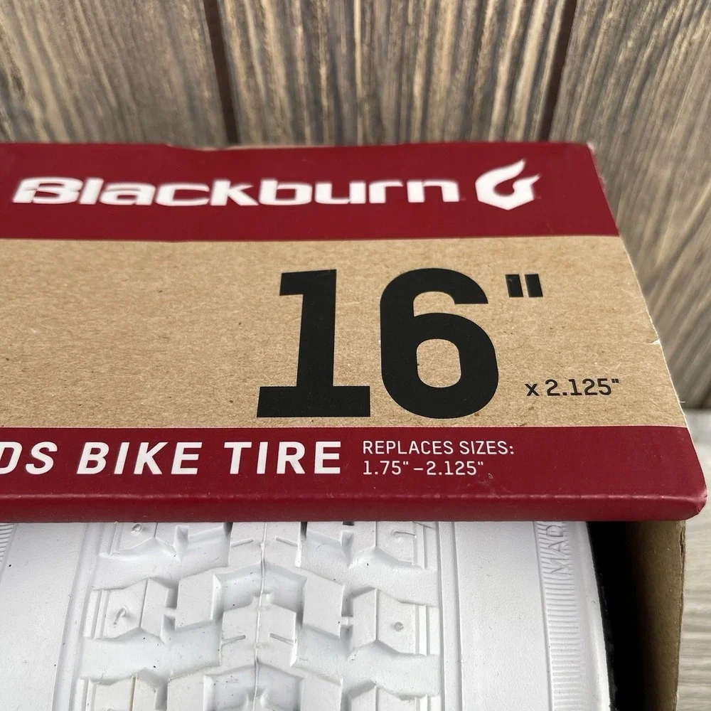 White Blackburn Kids Bike Tire 16